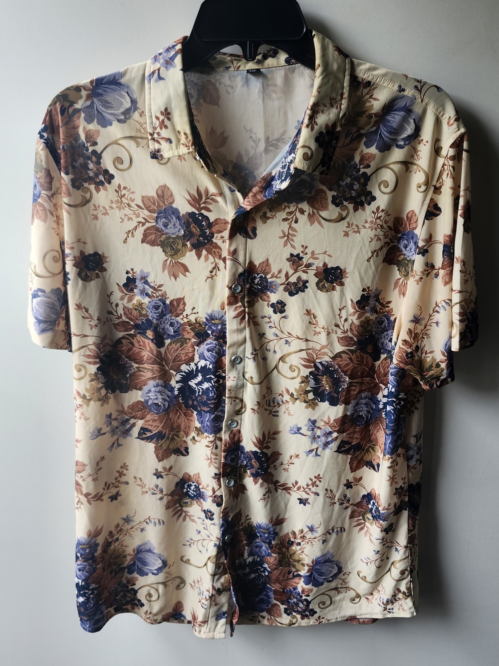 Men's Floral Short-Sleeve Shirt